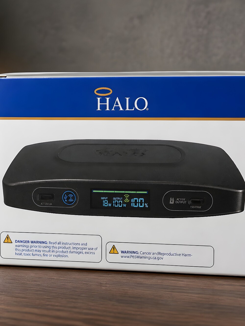 (#19) Halo Power Station 100, Portable Anchor Blue Color